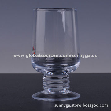 New Arrival Handmade Mouth Blown Airline Wine Glass, SGSGPA104 with 125mL Capacity